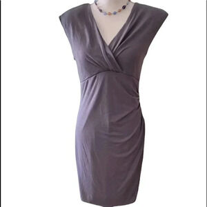 NWT Allison Brittney short sleeve jersey dress, faux wrap style